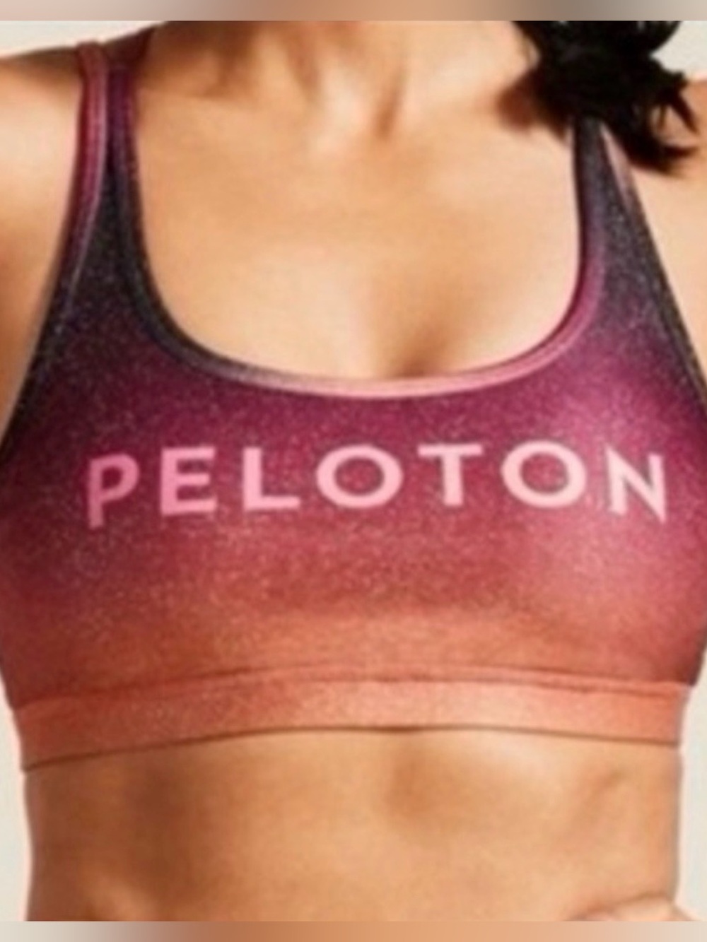 Peloton x WITH Gradient Sunrise Fade Sports Bra Size Medium